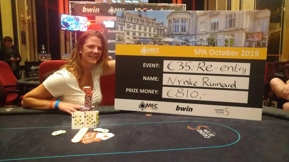 Nynke Ruinard wint MEC Poker Open Side Event